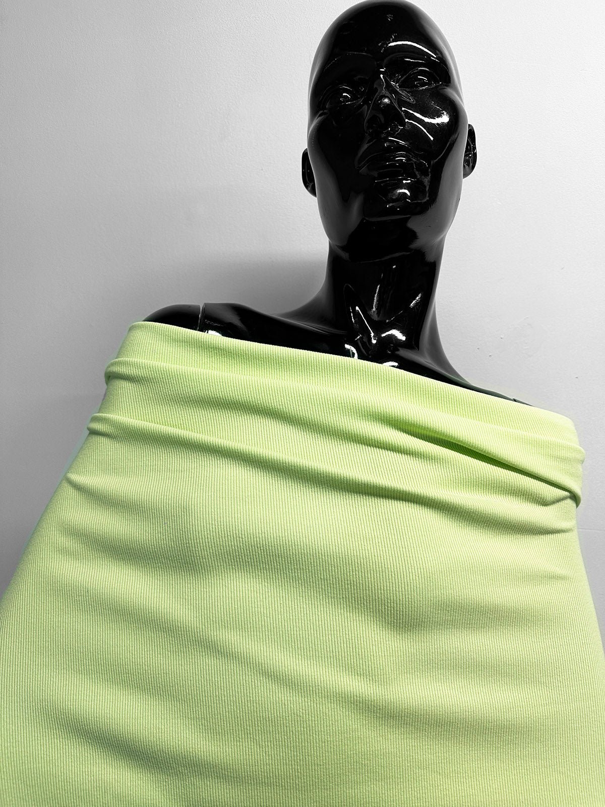 Lime Ice Sweatshirt Fleece and Ribbed Jersey - L'Etoffe Fabrics LLC