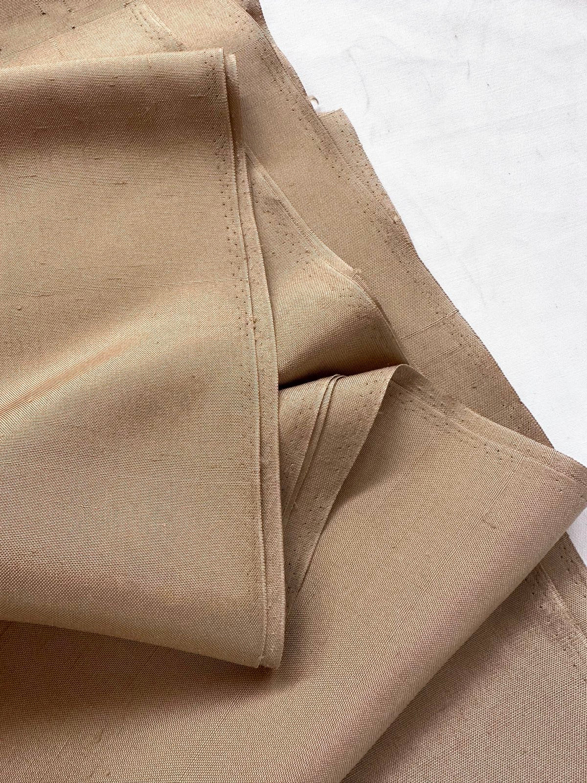 Linen Weave Dupioni Silk - L'Etoffe Fabrics LLC