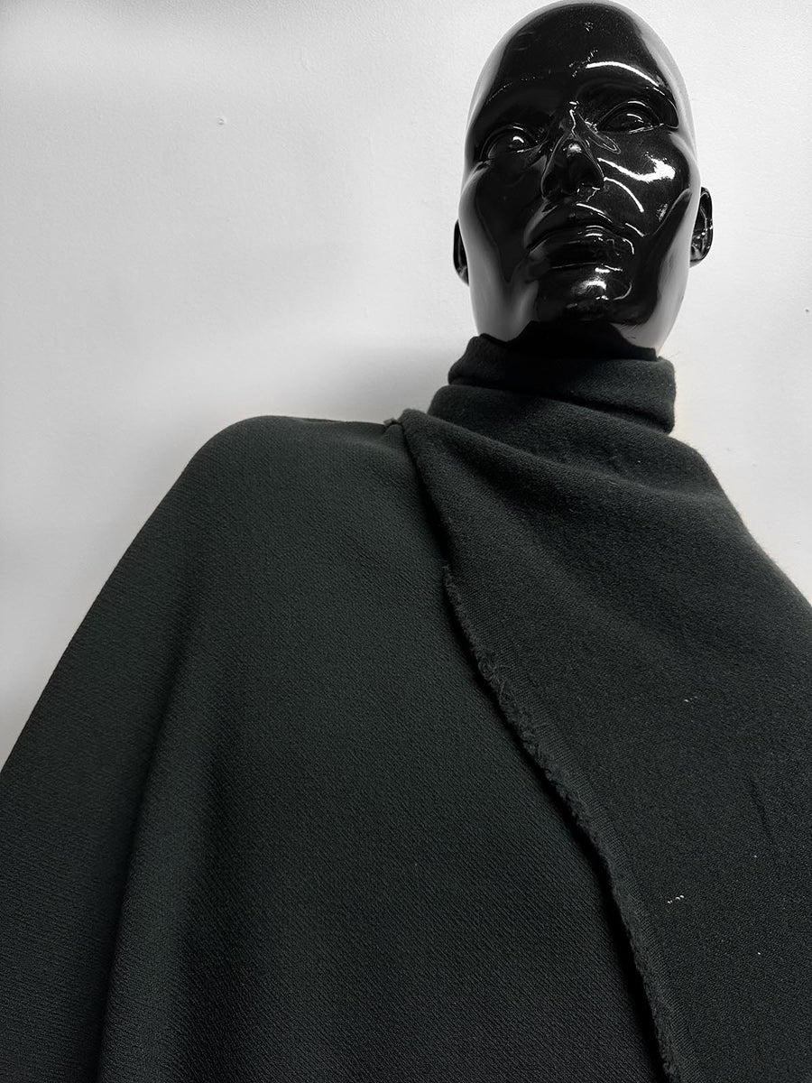 Loden Double Face Flannel Crepe Dark Teal - L'Etoffe Fabrics LLC