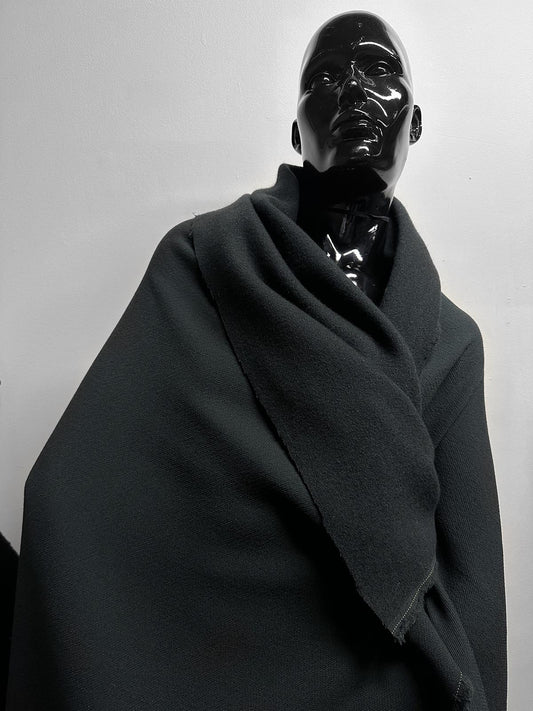 Loden Double Face Flannel Crepe Dark Teal - L'Etoffe Fabrics LLC