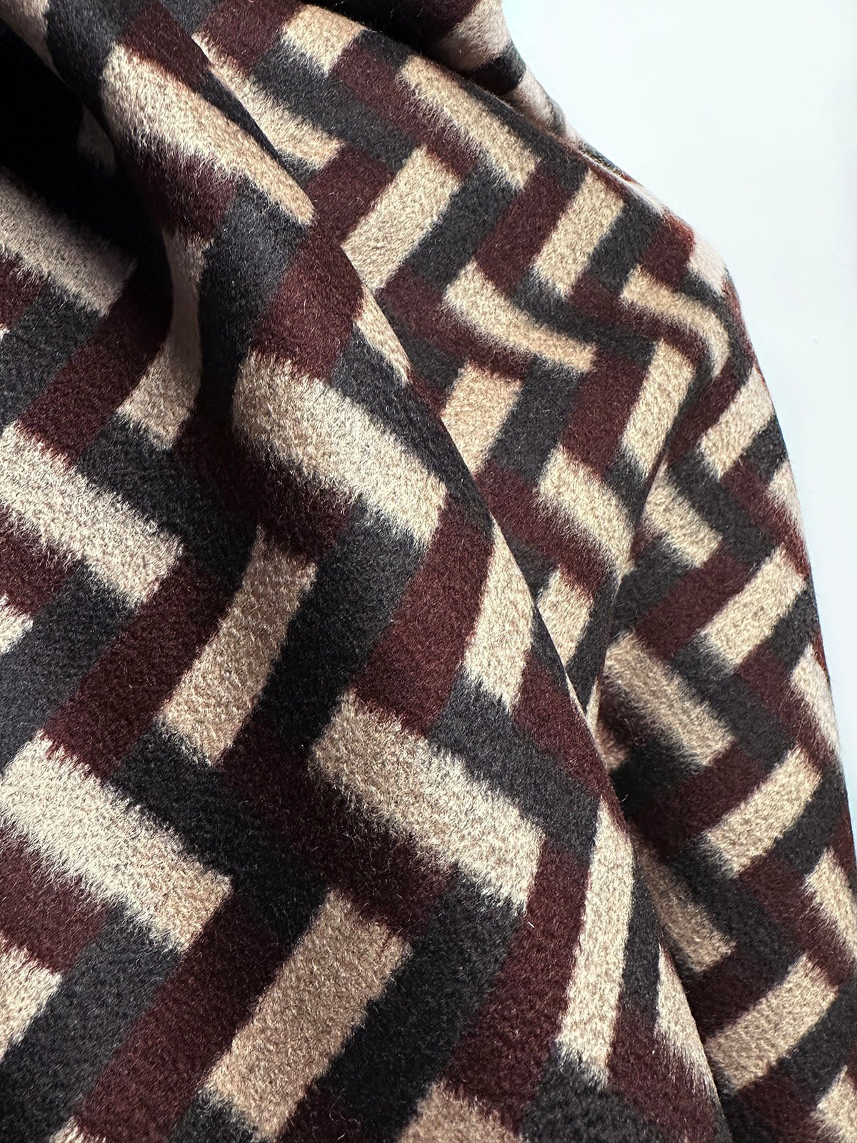 Luxury Deco Brushed Wool Coating - L'Etoffe Fabrics LLC