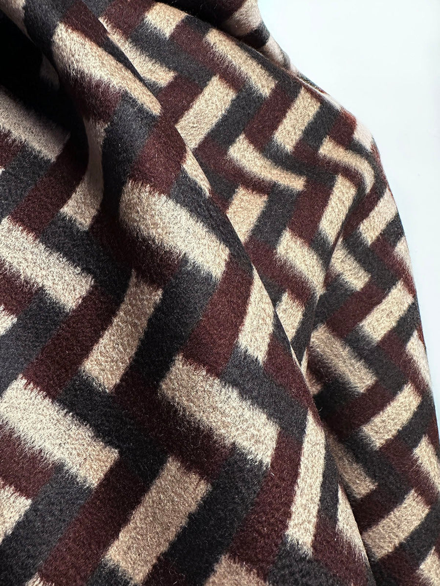 Luxury Deco Brushed Wool Coating - L'Etoffe Fabrics LLC