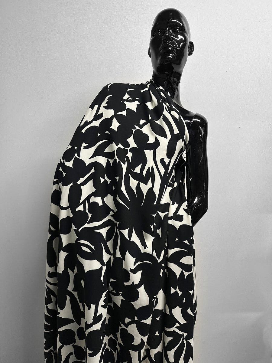 Luxury Floral Crepe Print - L'Etoffe Fabrics LLC