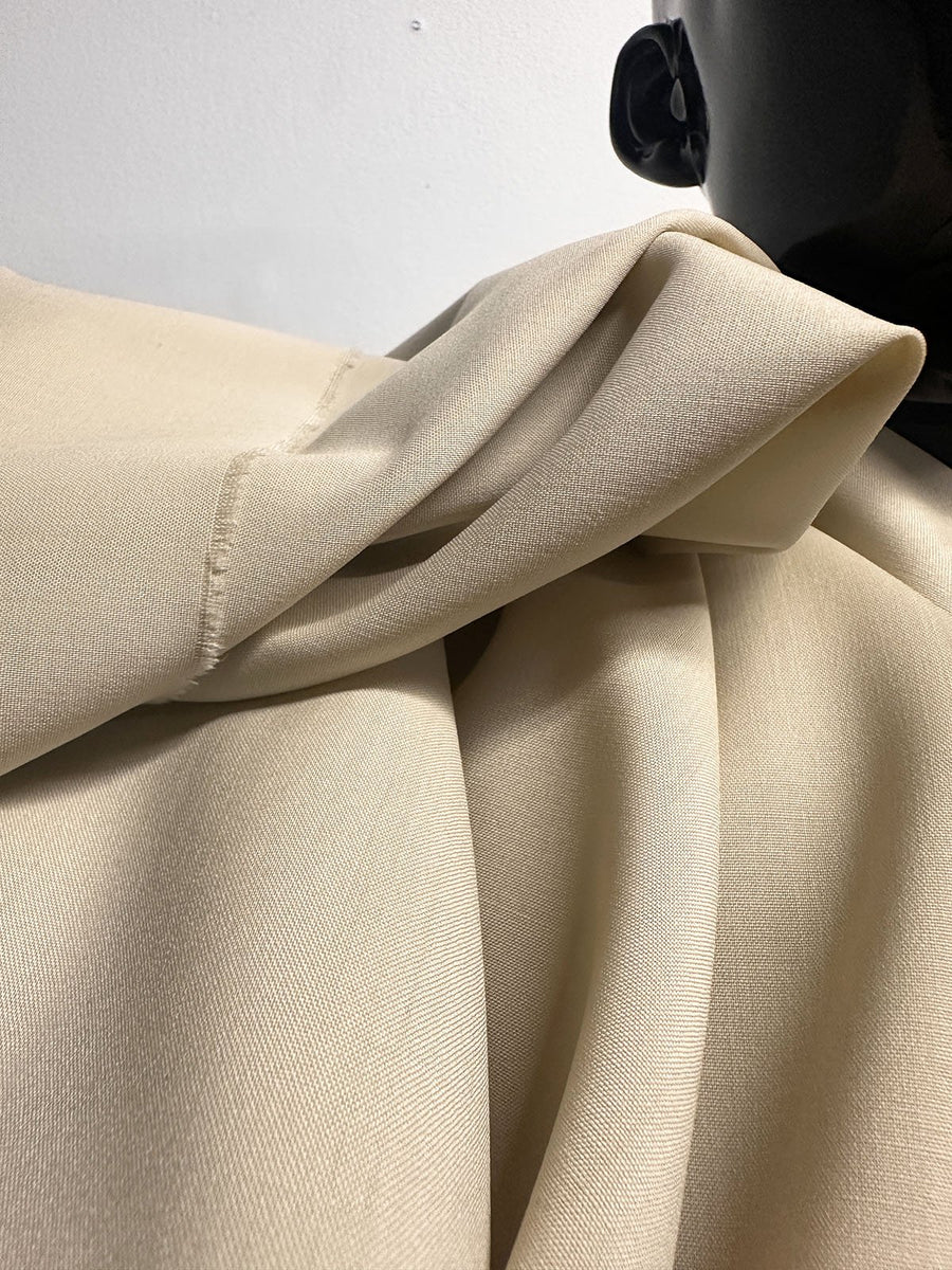 Luxury Italian Cafe Con Leche Tropical Wool - L'Etoffe Fabrics LLC