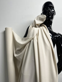 Luxury Italian Fine Tropical Wool In Bone - L'Etoffe Fabrics LLC