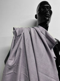 Luxury Italian Lilac Glenplaid Linen Shirting - L'Etoffe Fabrics LLC