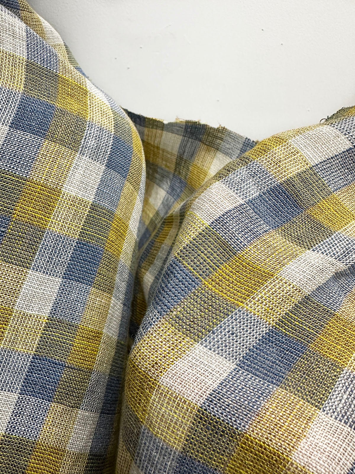 Let's Linen Luxury Italian Linen Blend Check Extra – L'Etoffe Fabrics LLC