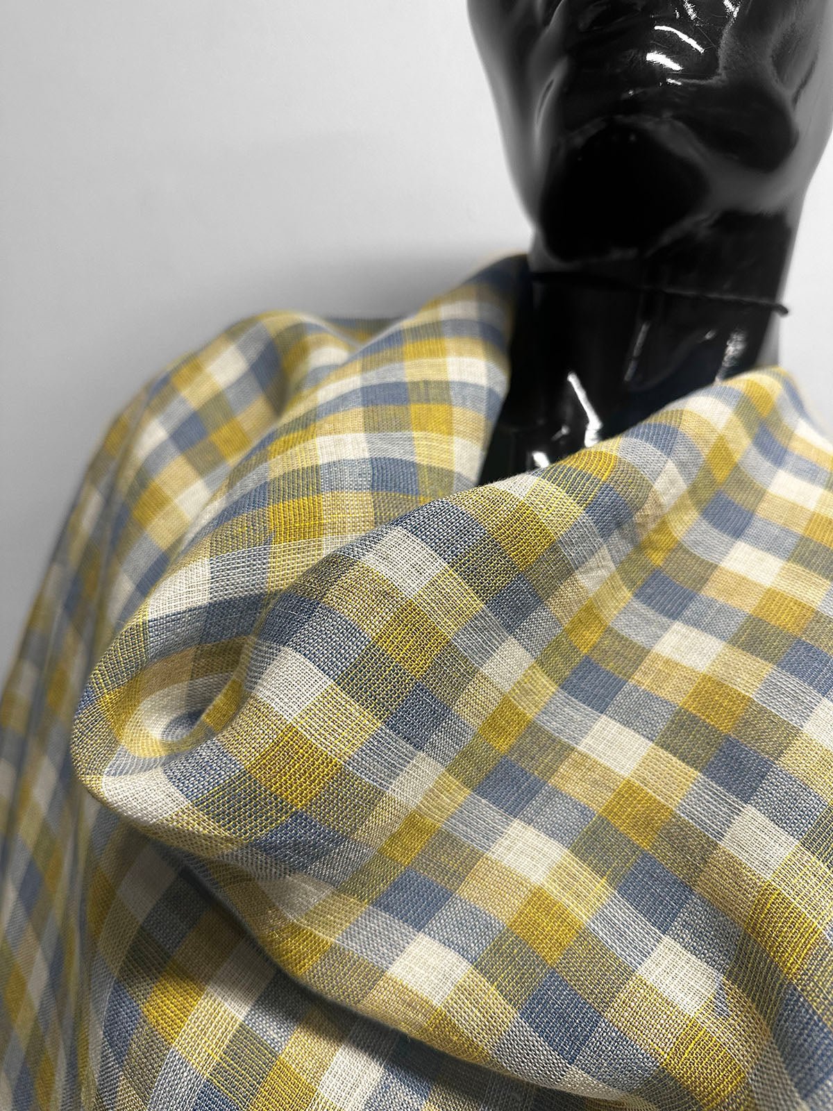 Let's Linen Luxury Italian Linen Blend Check Extra – L'Etoffe Fabrics LLC
