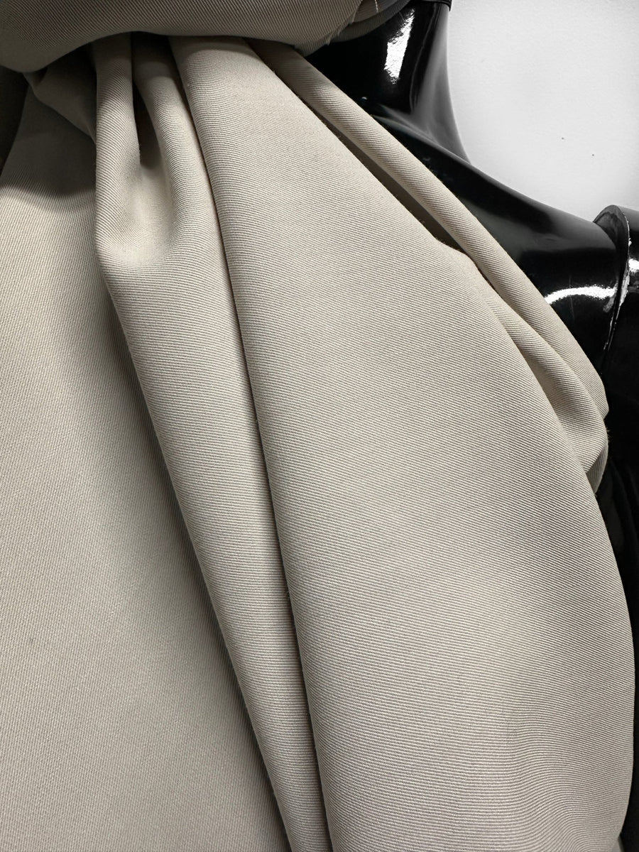 Luxury Stone Soft Drape Twill Pant Weight - L'Etoffe Fabrics LLC