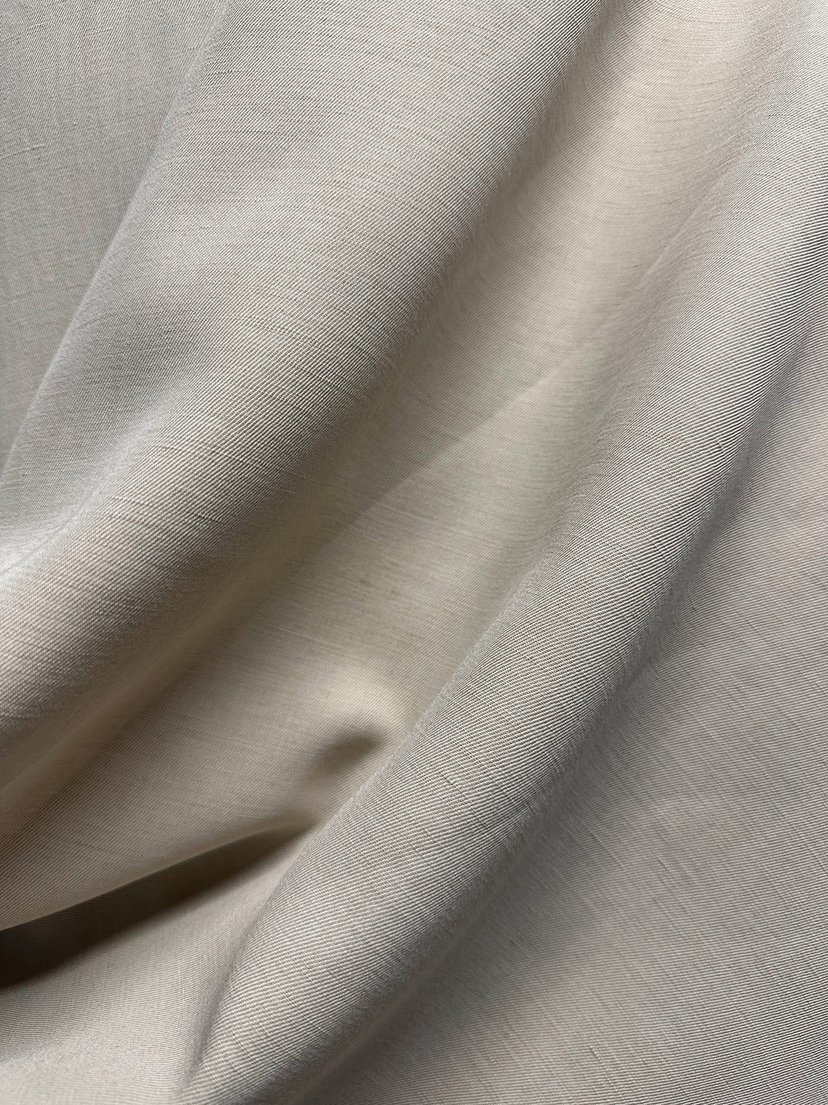 Luxury Summer Slack Twill in Flax - L'Etoffe Fabrics LLC