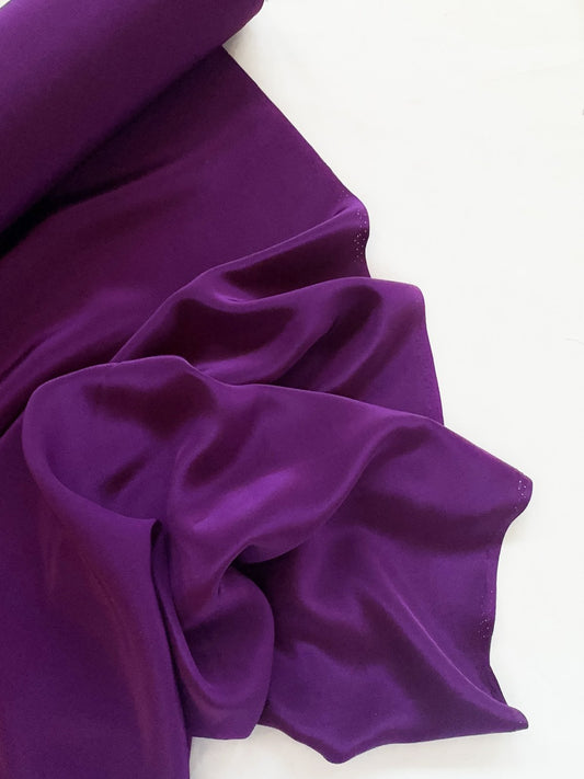 Magenta Silk Crepe De Chine - L'Etoffe Fabrics LLC