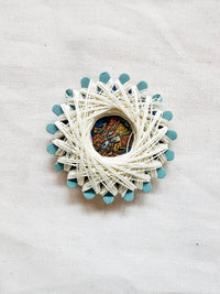 Maison Sajou Waxed Linen Thread Star Card - Ecru - L'Etoffe Fabrics LLC