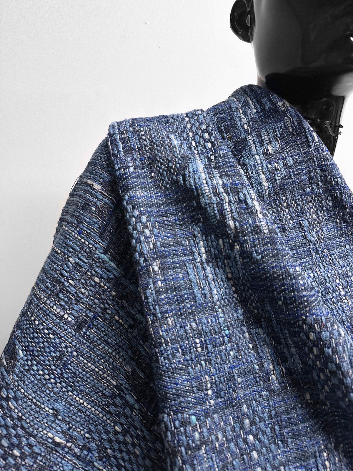 Malhia Kent Haute Couture Indigo Tweed - L'Etoffe Fabrics LLC