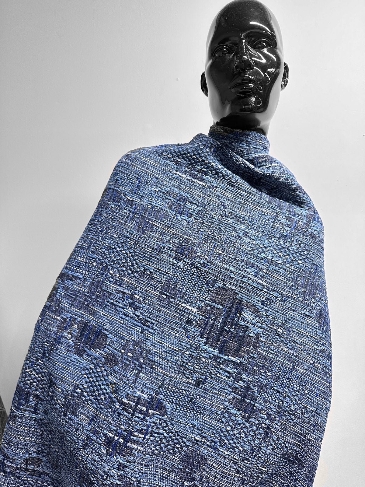 Malhia Kent Haute Couture Indigo Tweed - L'Etoffe Fabrics LLC