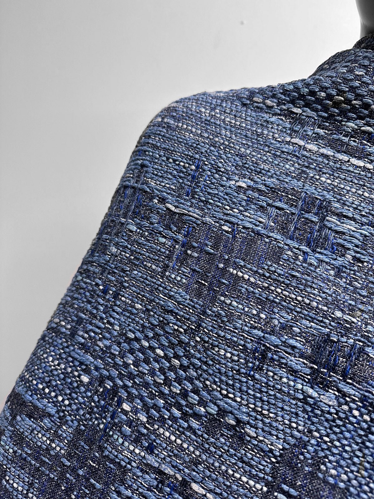 Malhia Kent Haute Couture Indigo Tweed - L'Etoffe Fabrics LLC