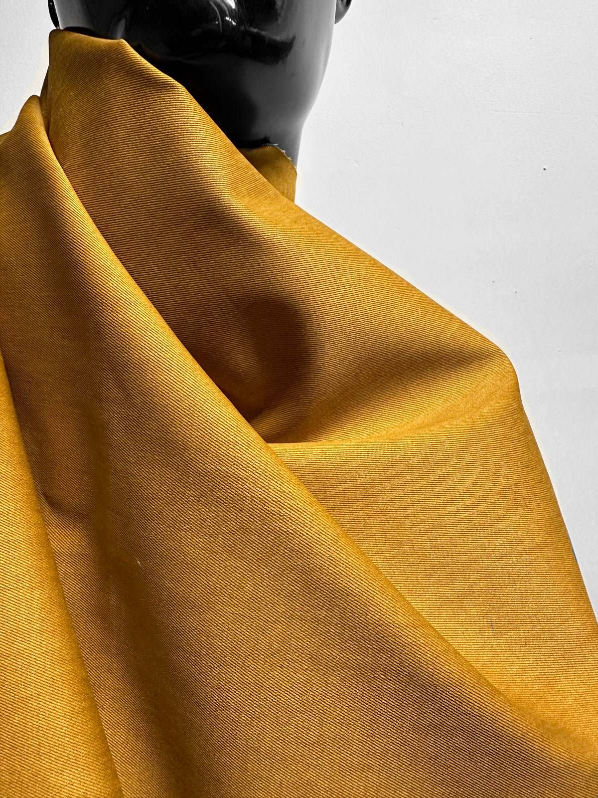 Marigold Coated Cotton Twill - L'Etoffe Fabrics LLC