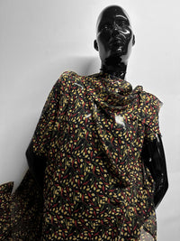 Mediteranean Silk Crepe Tulip Print - L'Etoffe Fabrics LLC