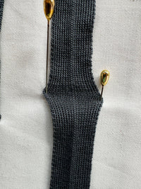 Medium Dark Grey Wool Knit Binder - L'Etoffe Fabrics LLC