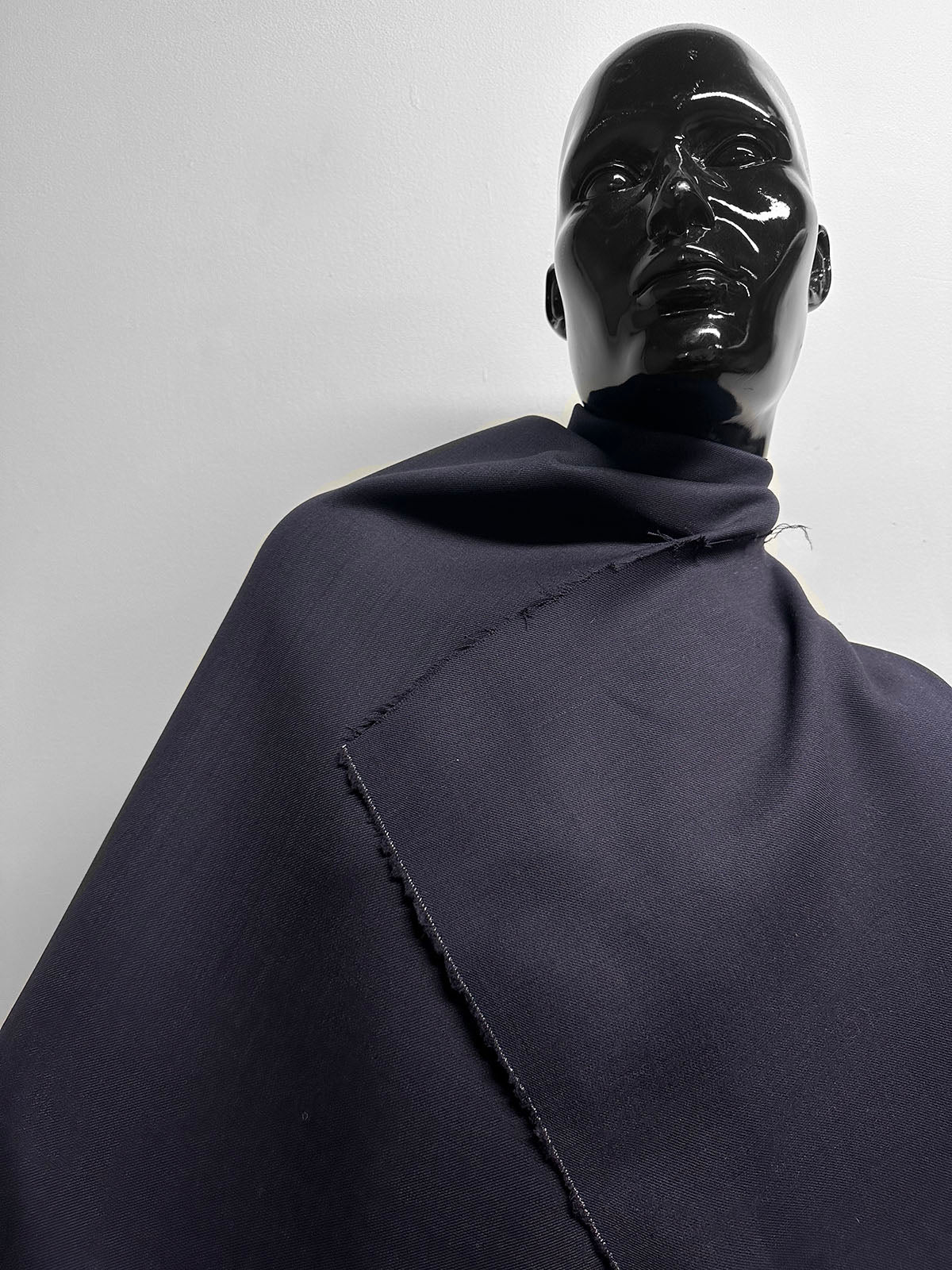 Midnight Double Weave Wool Twill - L'Etoffe Fabrics LLC