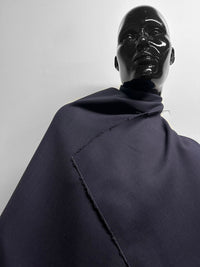 Midnight Double Weave Wool Twill - L'Etoffe Fabrics LLC