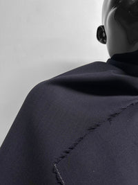 Midnight Double Weave Wool Twill - L'Etoffe Fabrics LLC