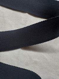 Midnight Petersham Grosgrain Ribbon Made in Japan - L'Etoffe Fabrics LLC