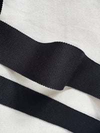 Midnight Petersham Rayon Ribbon By The Yard - L'Etoffe Fabrics LLC