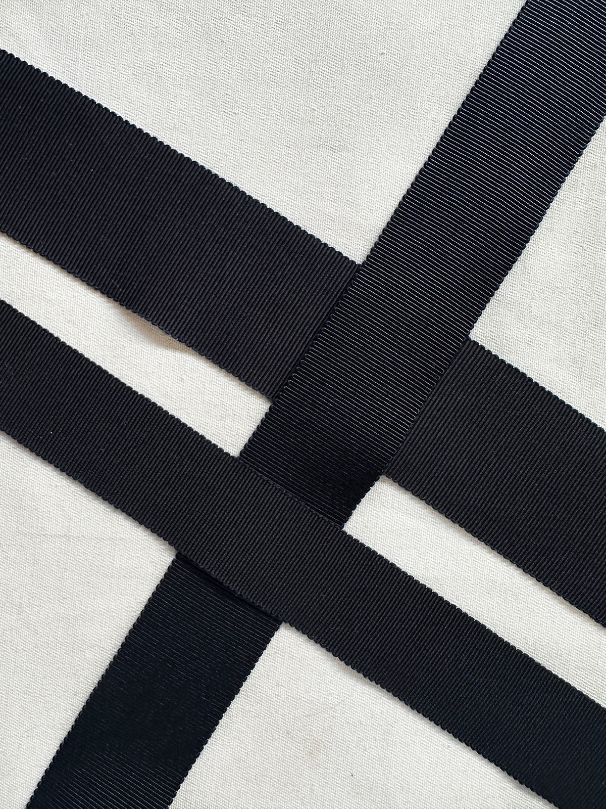 Midnight Petersham Rayon Ribbon By The Yard - L'Etoffe Fabrics LLC