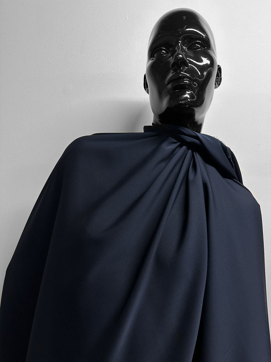 Midnight Silk Double Georgette - L'Etoffe Fabrics LLC