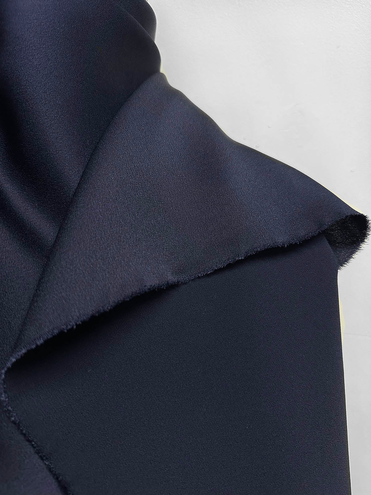 Midnight Viscose Acetate Satin Back Crepe - L'Etoffe Fabrics LLC