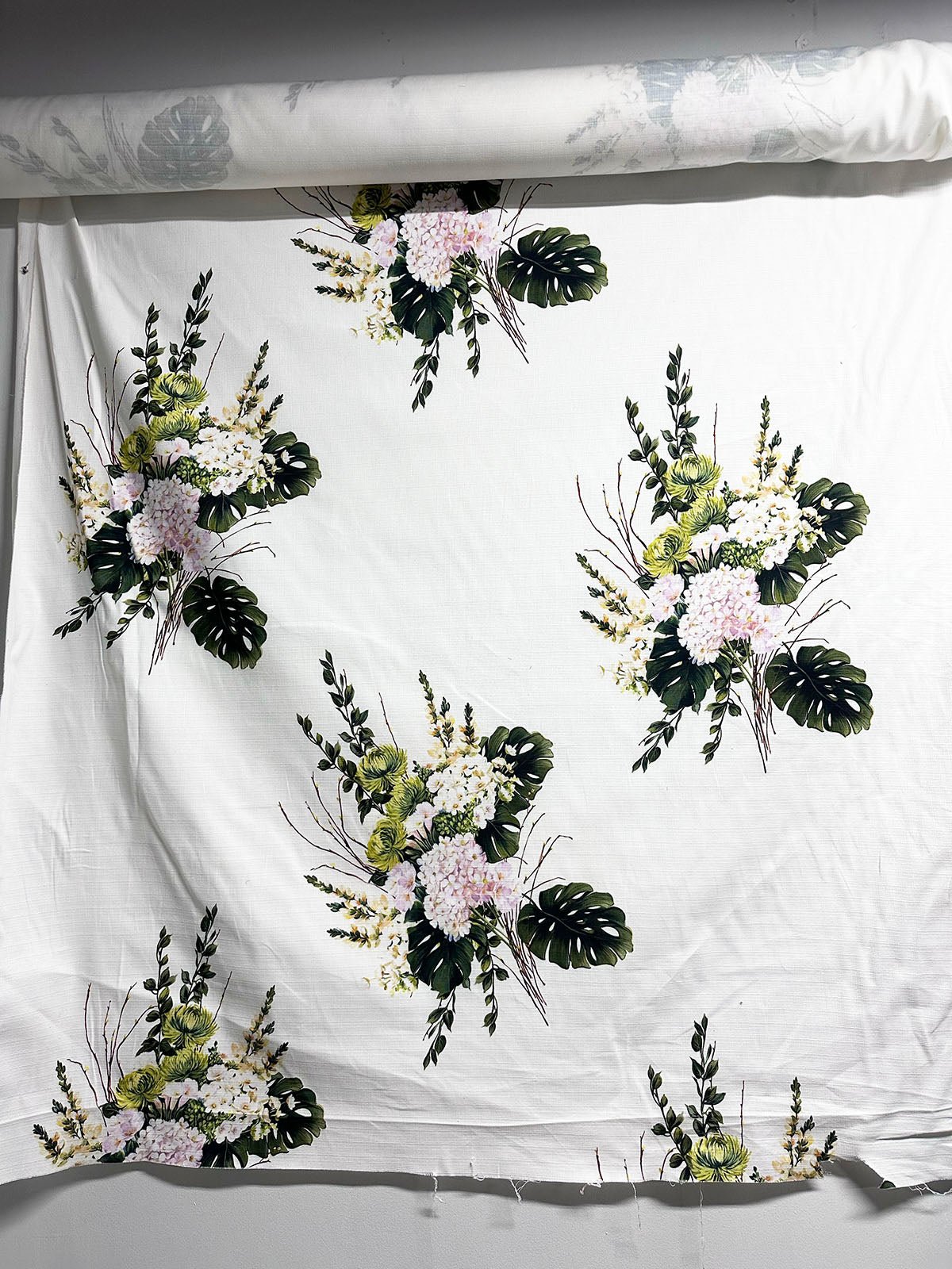 MLH FLoral Bouquet Cotton Linen Canvas - L'Etoffe Fabrics LLC