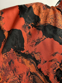 Molten Red Satin 2 Yard Panel - L'Etoffe Fabrics LLC