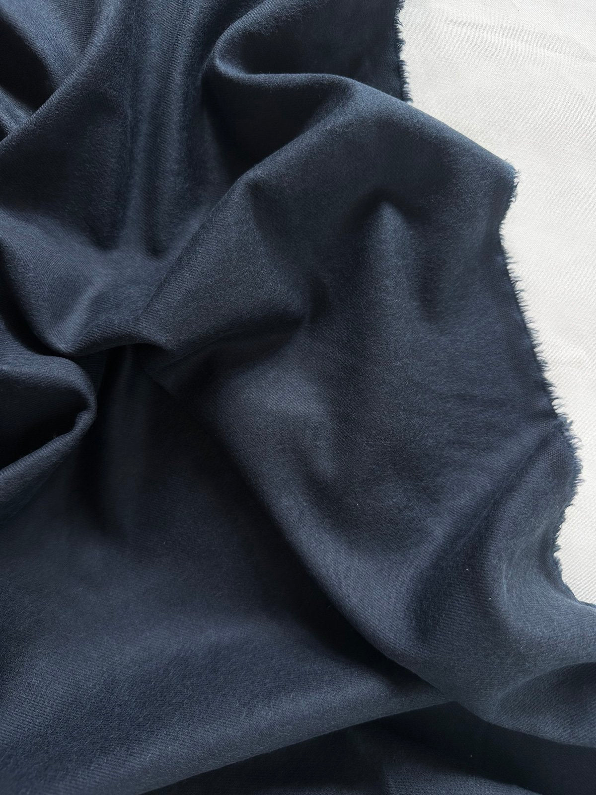 Navy Cotton Flannel - L'Etoffe Fabrics LLC