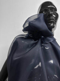 Navy Silk Organza - L'Etoffe Fabrics LLC