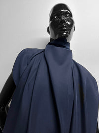 Navy Soft Silk Broadcloth - L'Etoffe Fabrics LLC