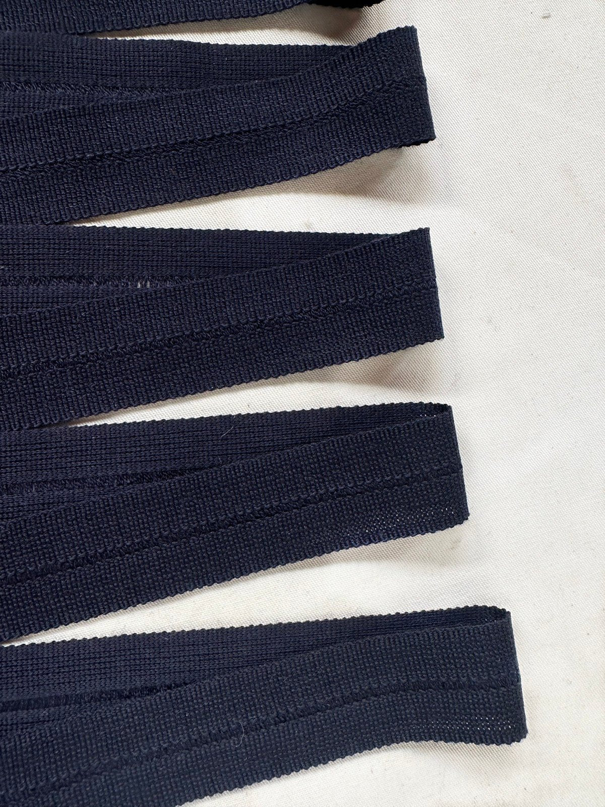 Navy Wool Petersham Binder - L'Etoffe Fabrics LLC