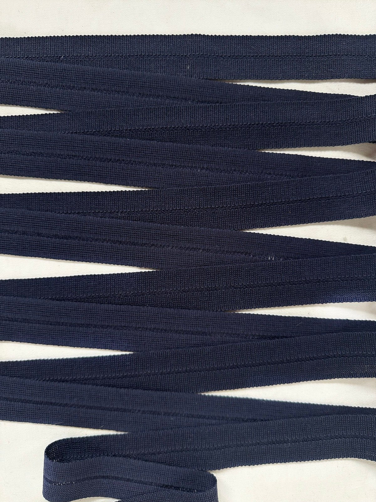 Navy Wool Petersham Binder - L'Etoffe Fabrics LLC