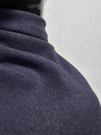 New! Boiled Wool In Eggplant - L'Etoffe Fabrics LLC