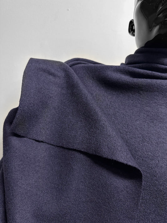 New! Boiled Wool In Eggplant - L'Etoffe Fabrics LLC