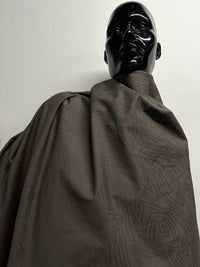 New Color! Luxury Italian Jacquard Wood Grain - French Clay - L'Etoffe Fabrics LLC