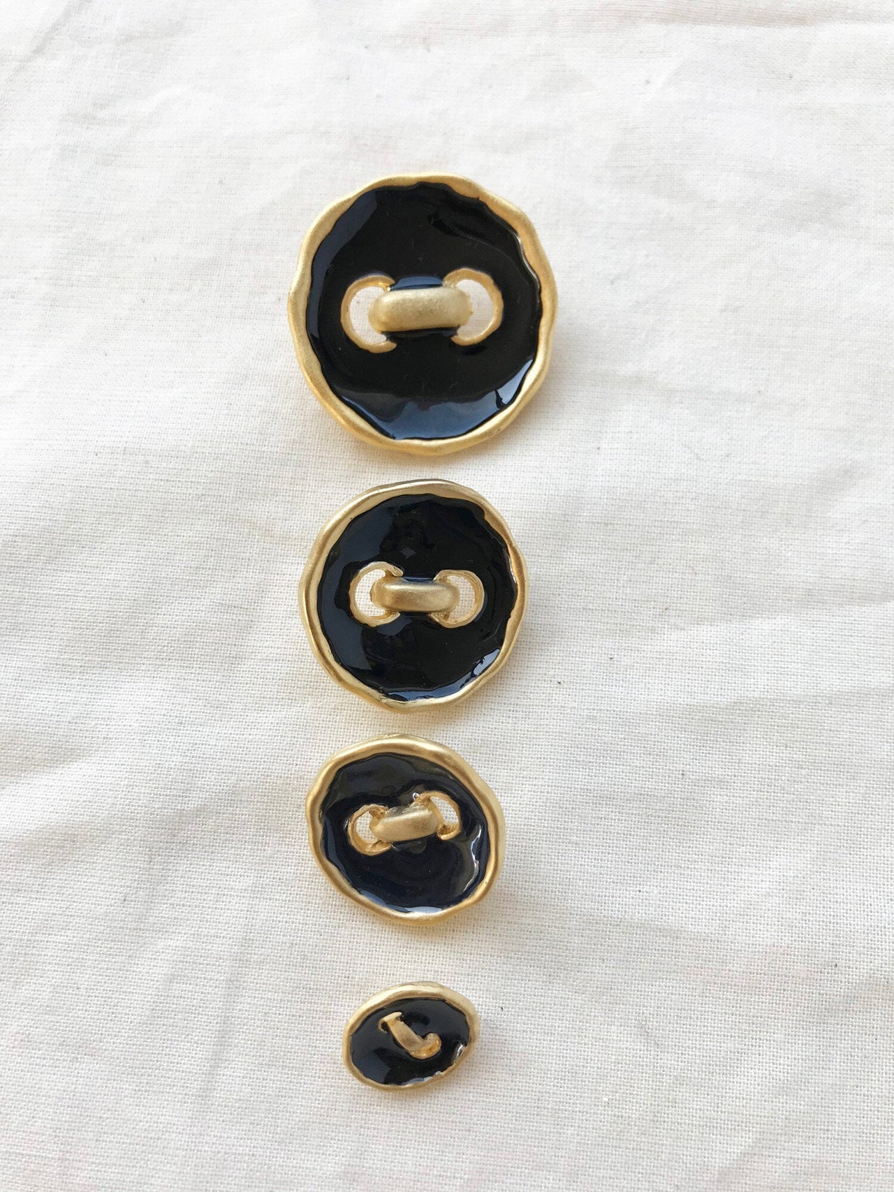 Next Wave Black Parisian Jacket Buttons - L'Etoffe Fabrics LLC