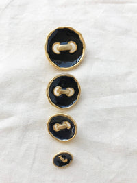 Next Wave Black Parisian Jacket Buttons - L'Etoffe Fabrics LLC