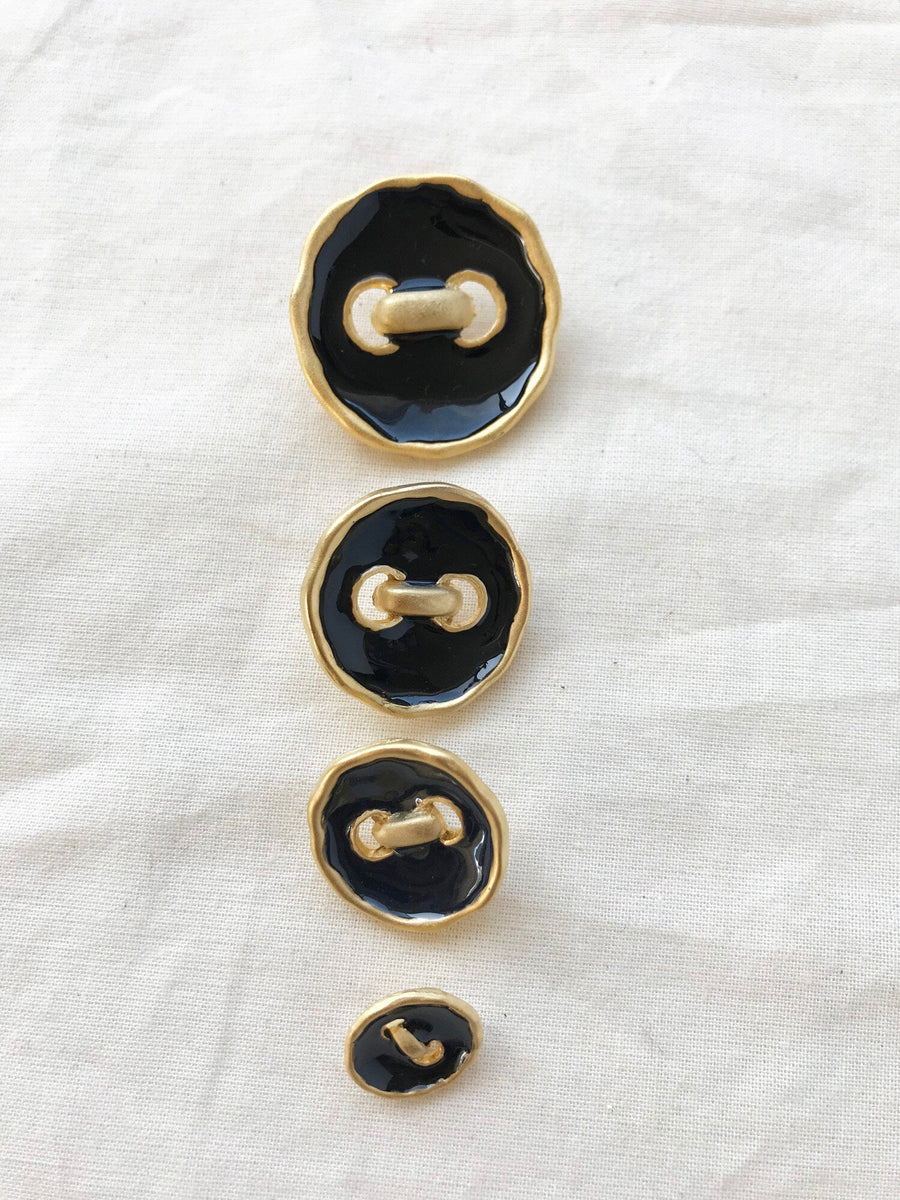 Next Wave Black Parisian Jacket Buttons - L'Etoffe Fabrics LLC