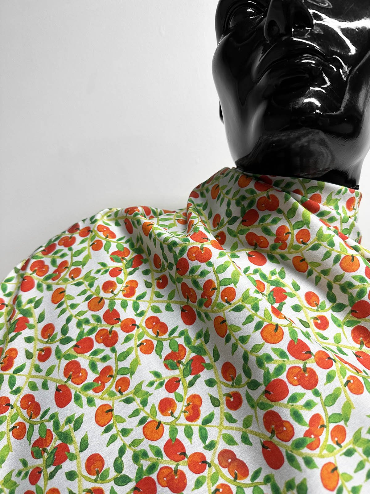 Orange Grove Silk Cotton Print - L'Etoffe Fabrics LLC
