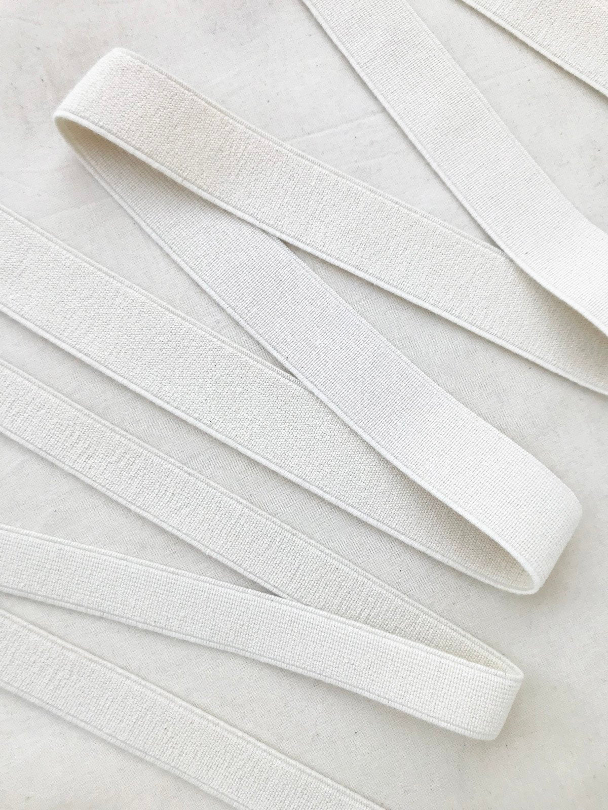 Organic Cotton Natural Rubber Waistband Elastic - L'Etoffe Fabrics LLC