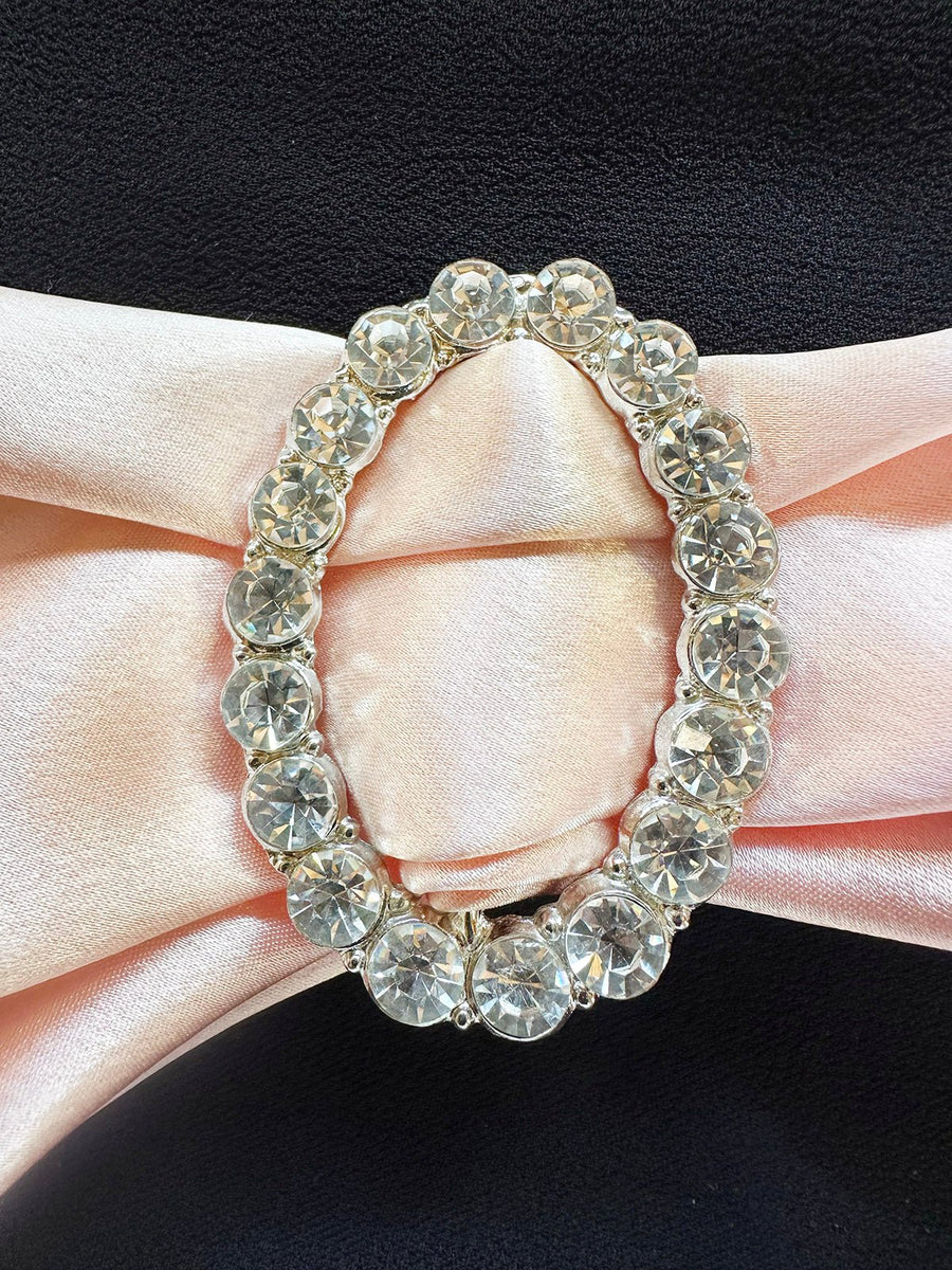 Oval Rhinestone Belt Sash - L'Etoffe Fabrics LLC