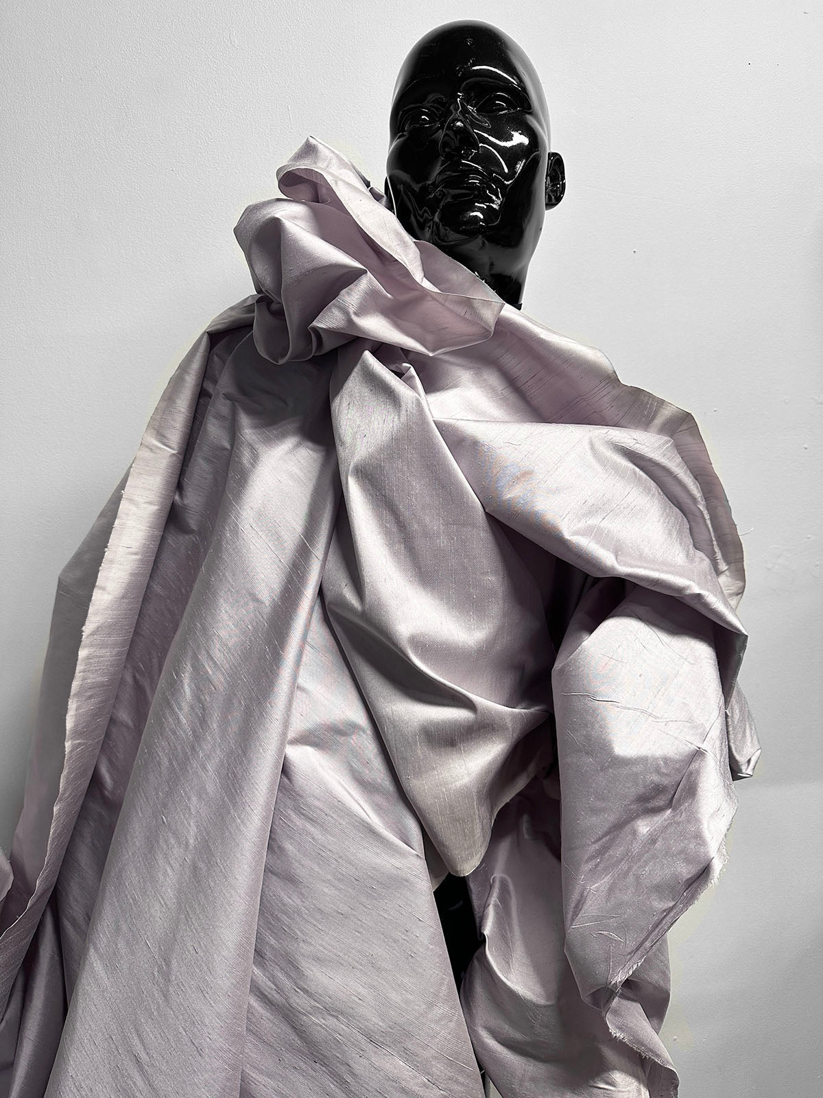 Pale Lavender Silk Dupioni - L'Etoffe Fabrics LLC