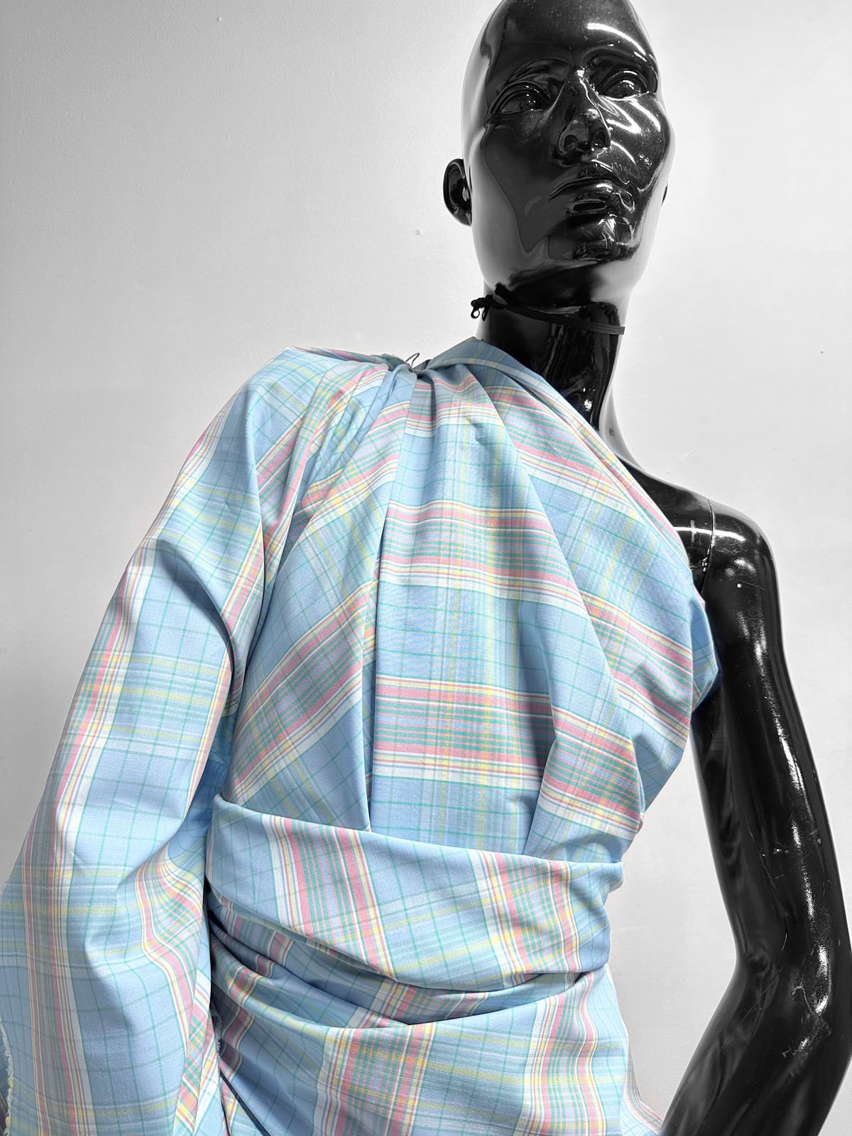 Pastel Plaid Cotton Poplin - L'Etoffe Fabrics LLC