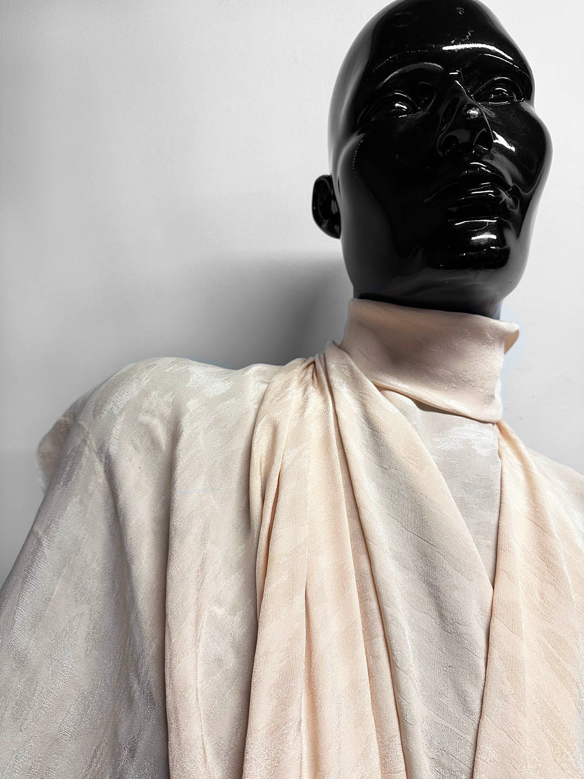 Peach Fuzz Silk Jacquard - L'Etoffe Fabrics LLC