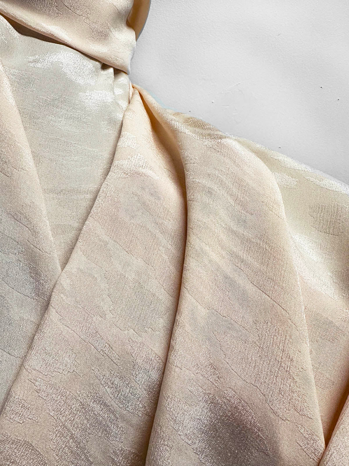 Peach Fuzz Silk Jacquard - L'Etoffe Fabrics LLC